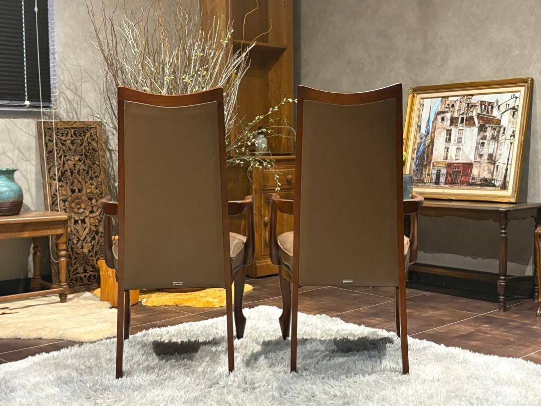 マルニ　maruni アームチェア　ビンテージ　鋲打　リベット　ハイバック　SK