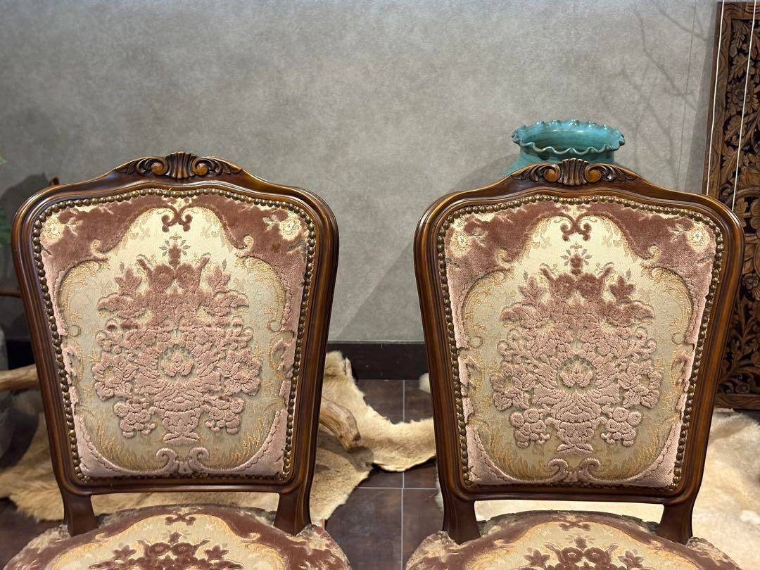 カリモク　karimoku 猫脚　クラシック　ダイニングセット　金華山織　IKG