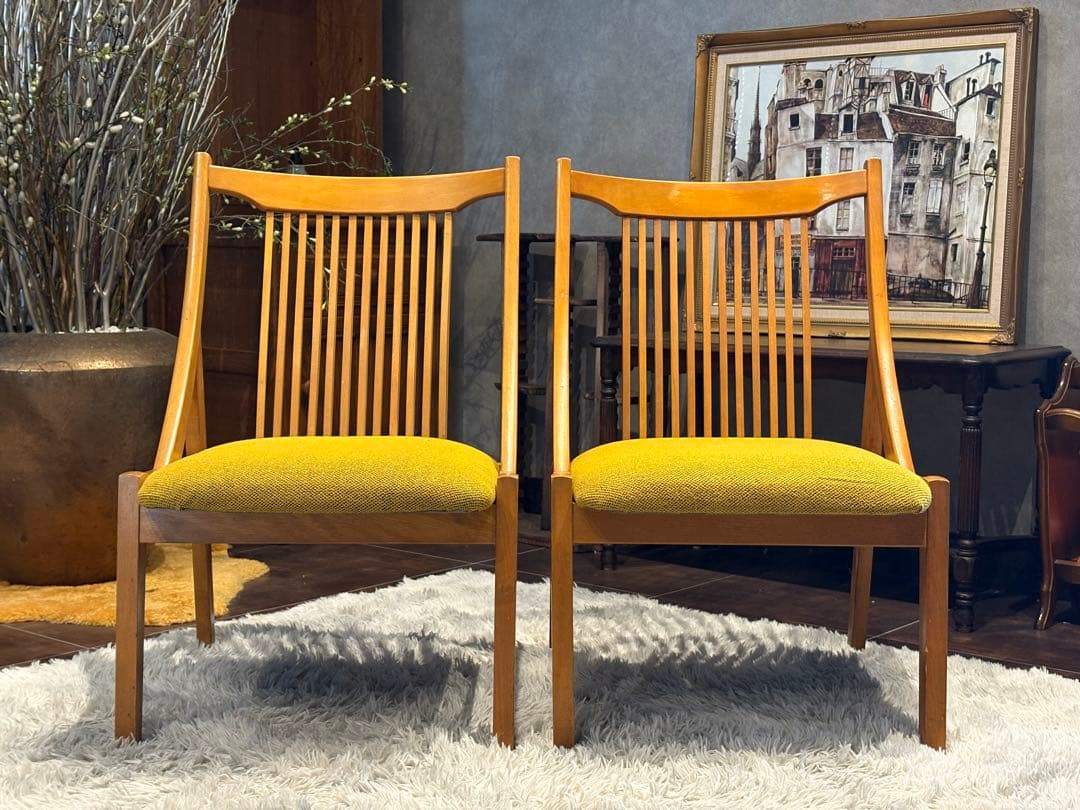 SHIRAKAWA シラカワ　飛騨高山　ダイニングチェア　尾州生地リメイク　nZ