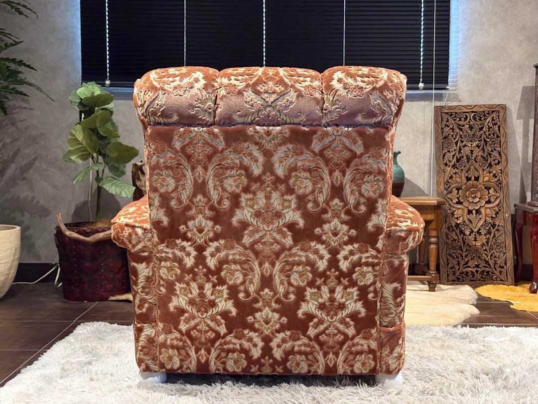 ソファ　ベロア　クラシック　金華山織　クラシカル　レッド　ヴィンテージ　IZ