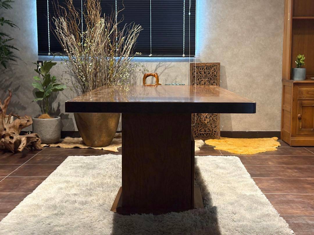 オーク材　アンティーク　ビンテージ　レザーチェア　ダイニングセット　RH