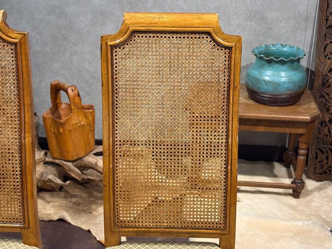 高級　DREXEL ドレクセル　アンティーク　ヴィンテージ　かごめ編み　YS