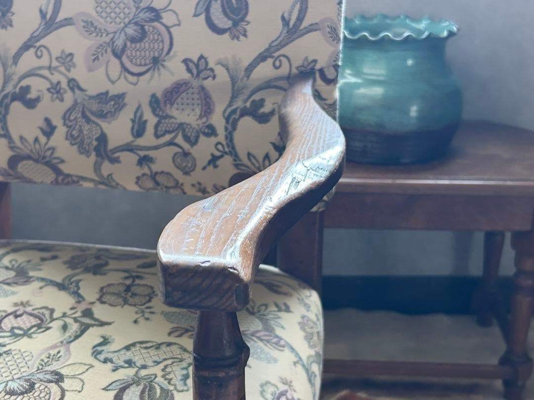 希少　イギリス　英国　アンティーク　ヴィンテージ　ハイバックチェア　SZ