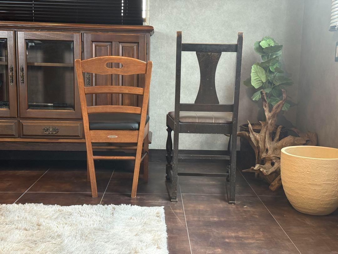 アンティーク　ヴィンテージチェア　クラシック　レトロ　古家具　2脚セット　IZ