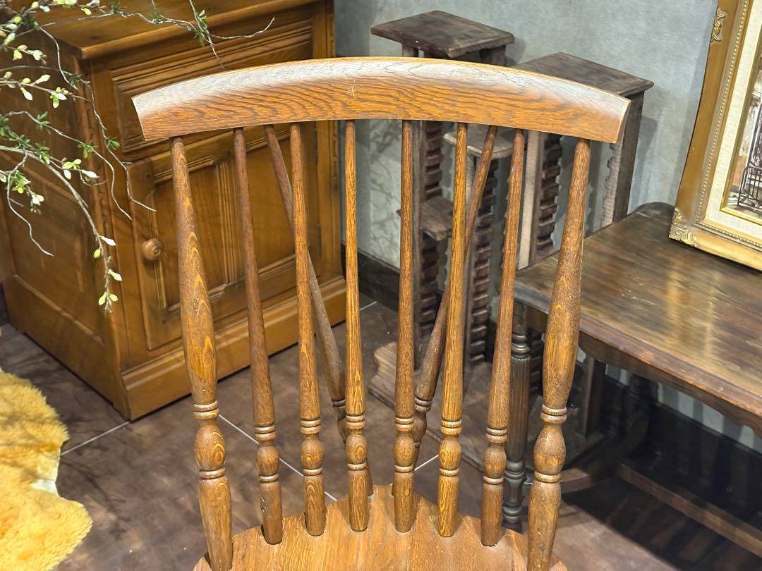 KMK 無垢材　ウィンザーチェア　スポークチェア　飛騨産業　アンティーク　SZ