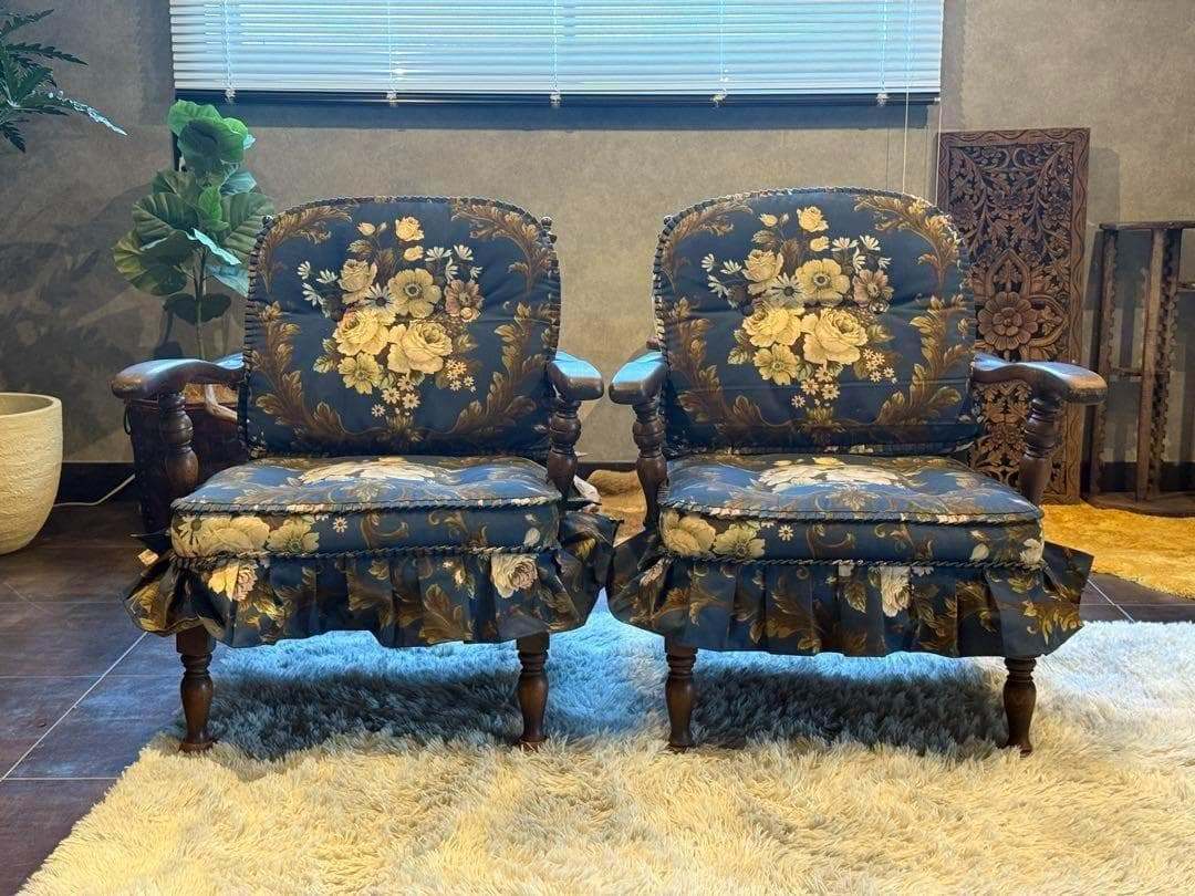 HIDA 飛騨産業　キツツキマーク　アームソファ　2脚セット　肘付き椅子 IY