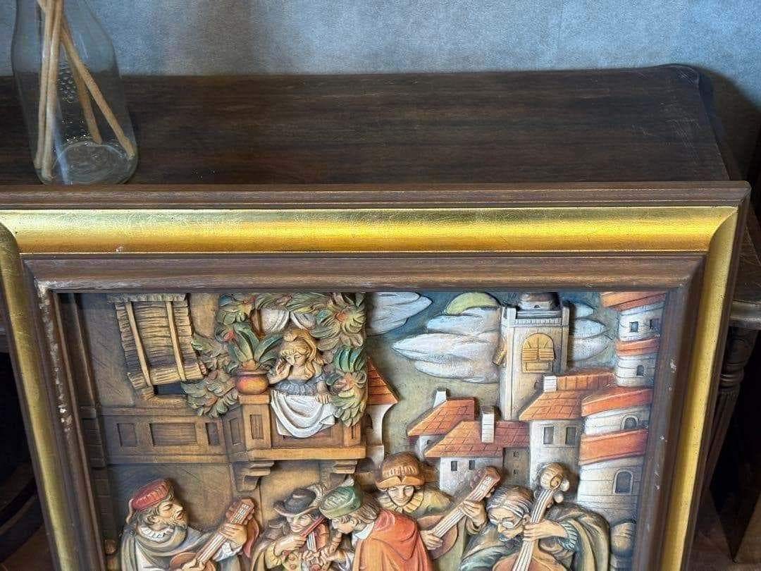 CARL SPITZWEG ANRI 木彫り　レリーフ　シュピッツヴェーグ
