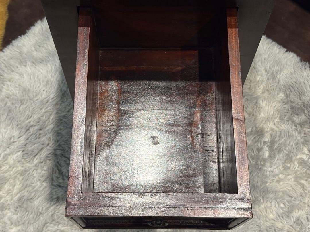 アジアン　コンソール　バンブー　電話台　ファックス台　アンティーク　IZ