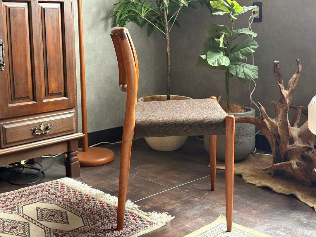 ①J.L. Møllers JLモラー　北欧ヴィンテージチェア　チーク材　NZ