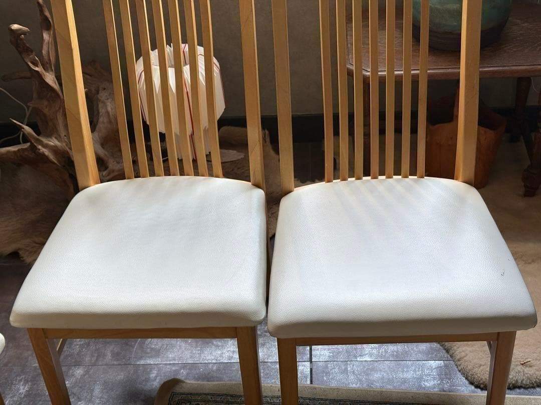 IDC 大塚家具 4脚セット ハイバックチェア モダン ナチュラル nZ