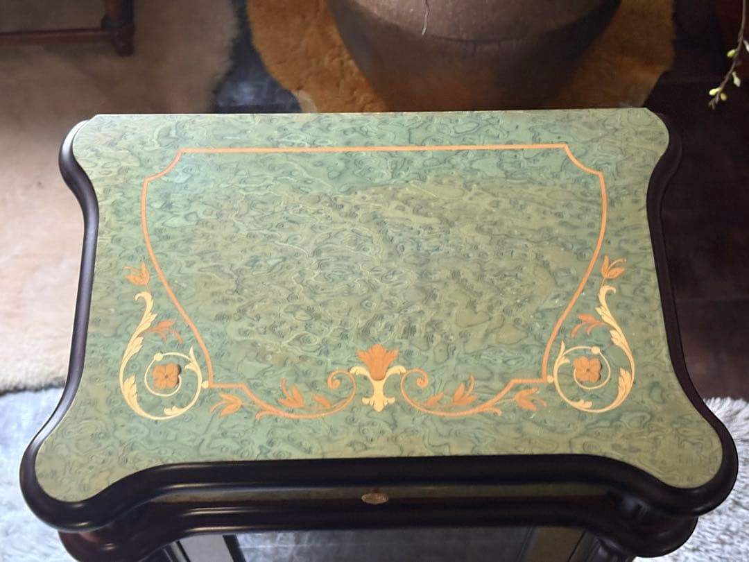 象嵌 キャビネット ガラスケース ショーケース アンティーク ビンテージ YZ