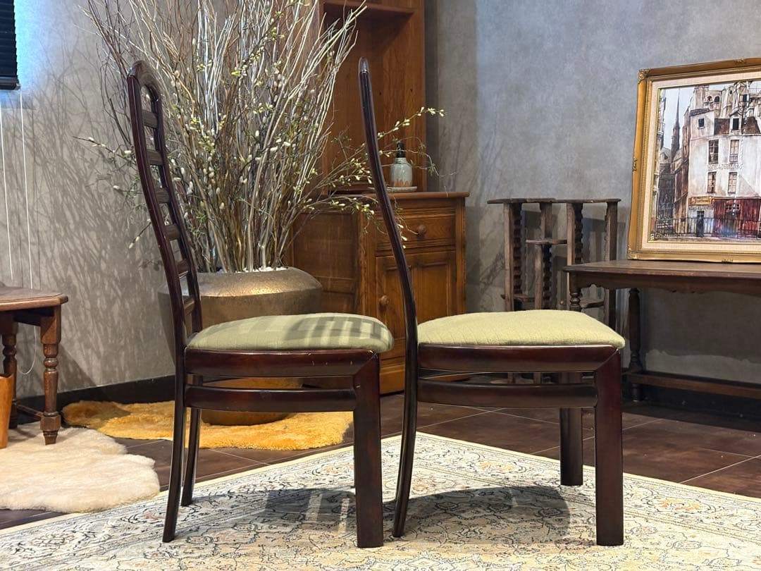 ②karimoku カリモク ダイニングチェア ハイバック リメイクIR