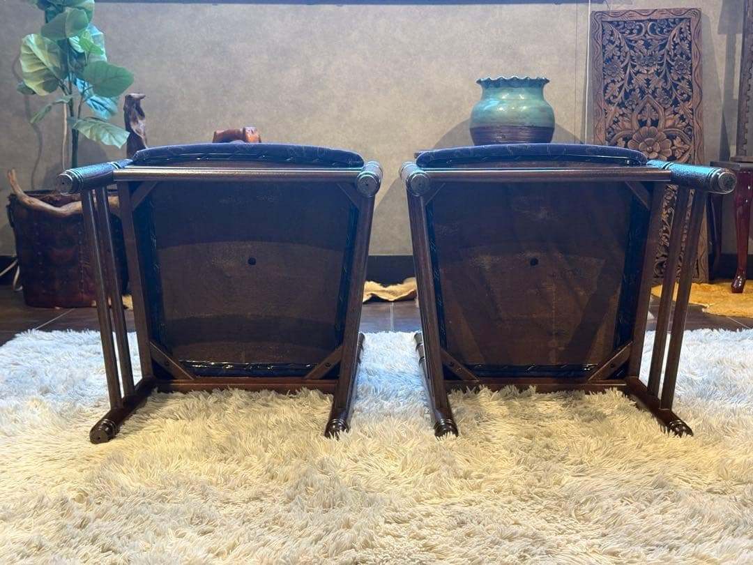 希少　ナガノインテリア　アンティーク　ヴィンテージ　レトロ　チェア　SR