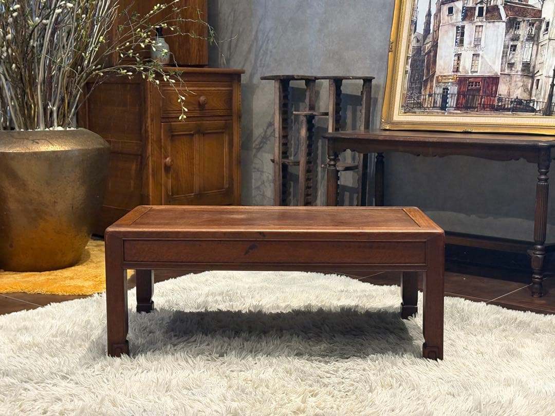 ローテーブル　センターテーブル　無垢材　ヴィンテージ　アンティーク　IZ