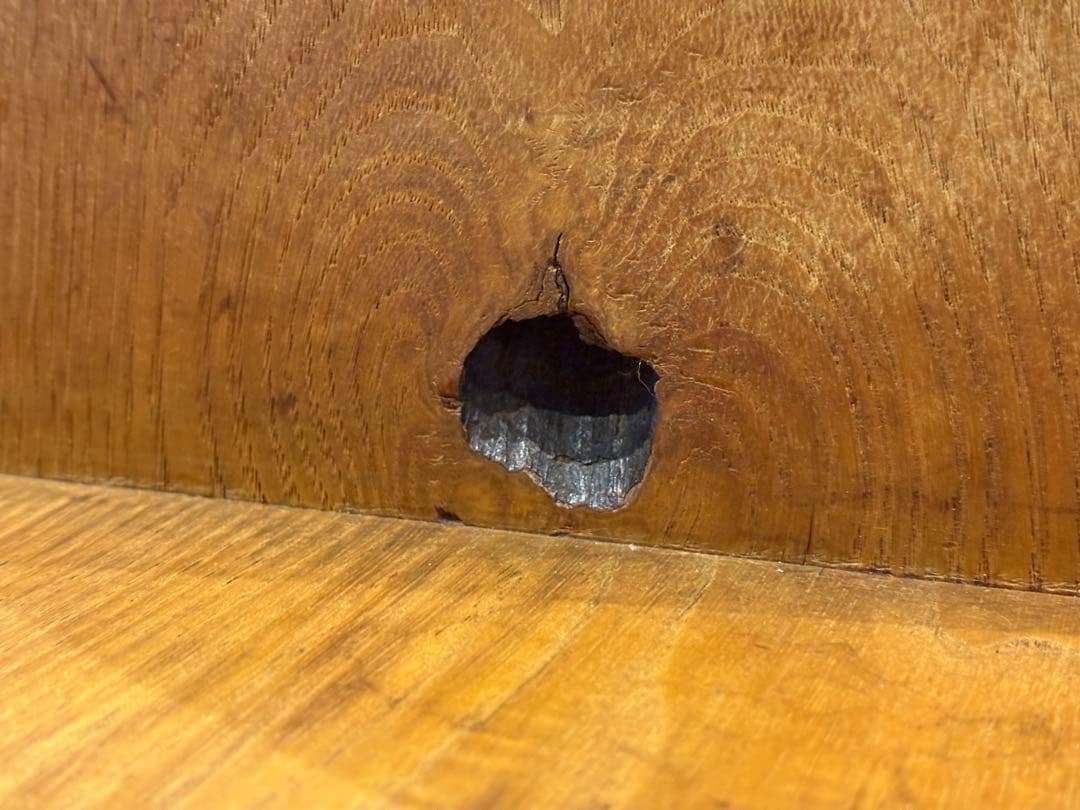 ③ 希少　レトロ　無垢材　ヴィンテージ　カフェ　店舗什器　ハイバックチェア　In