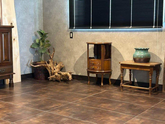 アンティーク　2段チェスト　ラウンドコンソール　クラシック　木彫　猫脚　GZ