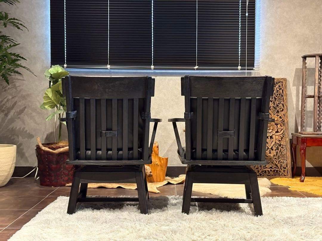 ダイニングチェア　回転式チェア　アームチェア　椅子　リビングチェア　Sn