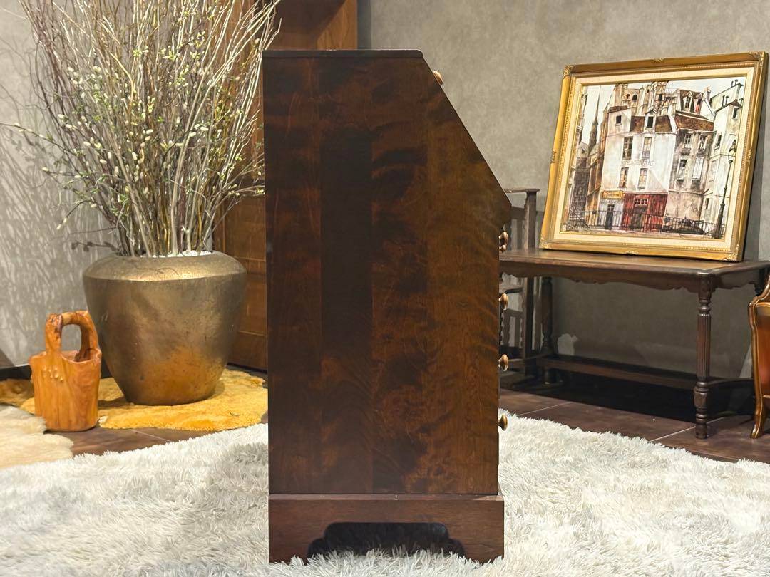 北海道民芸　ライティングビューロー　学習机　作業机　アンティーク　SG