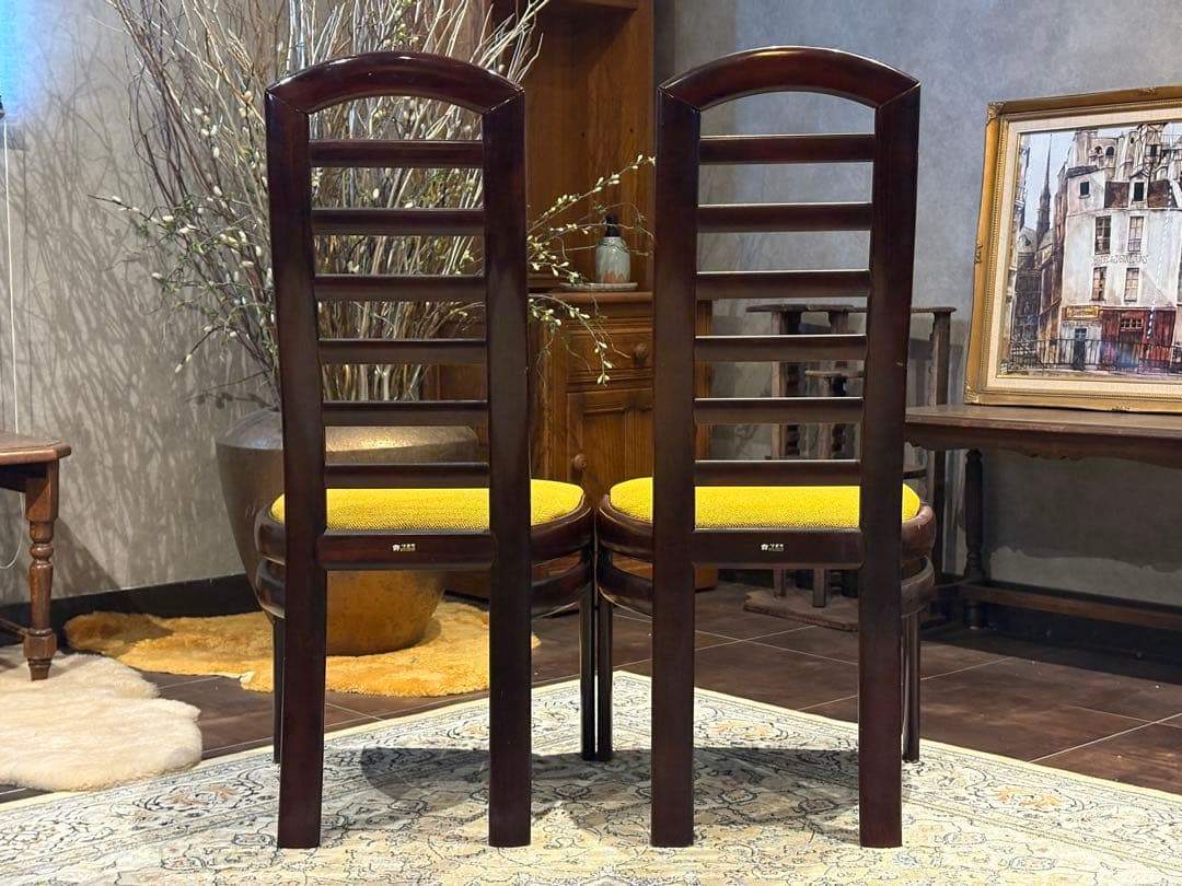 ①karimoku カリモク ダイニングチェア ハイバック リメイクIR