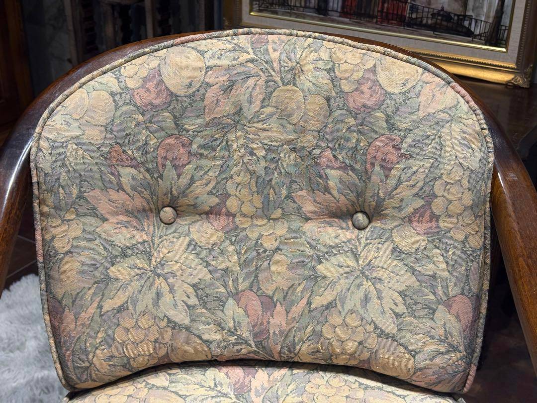 ①karimoku カリモク　アームチェア　ダイニングチェア　キャスター付　nZ