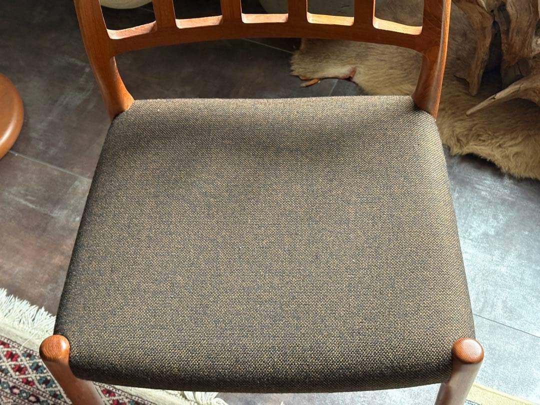 ①J.L. Møllers JLモラー　北欧ヴィンテージチェア　チーク材　NZ