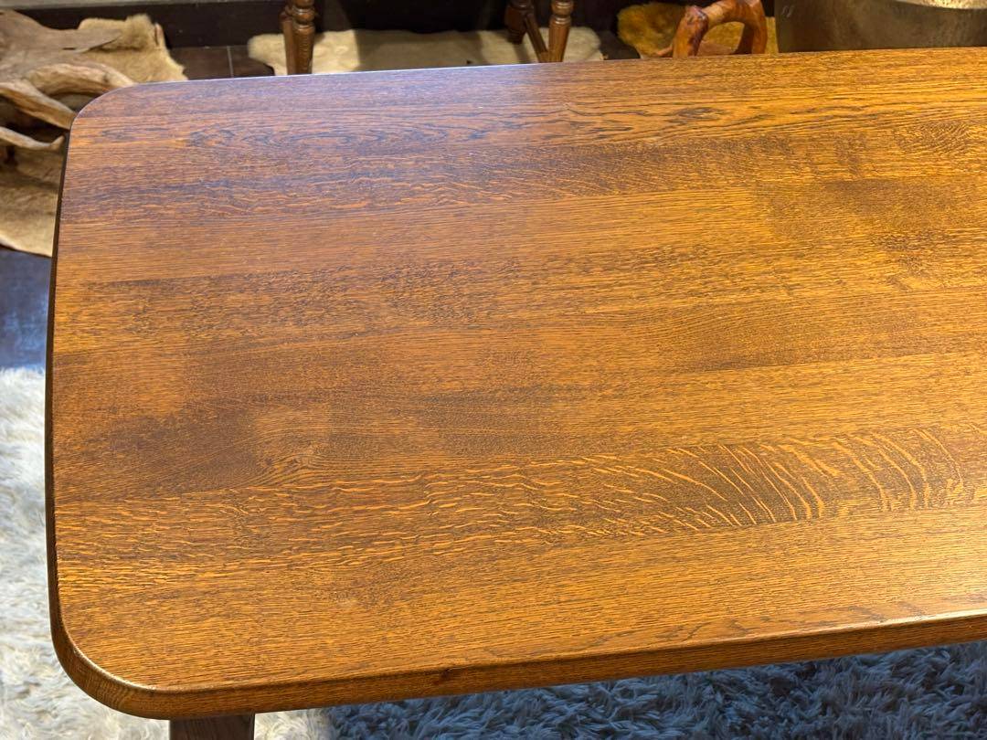 希少　洋風　ダイニングテーブル　オーク材　高級家具　ヴィンテージ　RZ