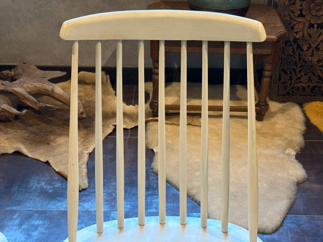 ②太平 ウィンザーチェア　ホワイト　ゴールドスミスチェア　2脚セット　IZ