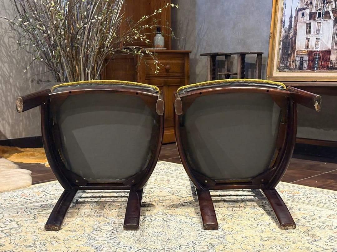 ①karimoku カリモク ダイニングチェア ハイバック リメイクIR