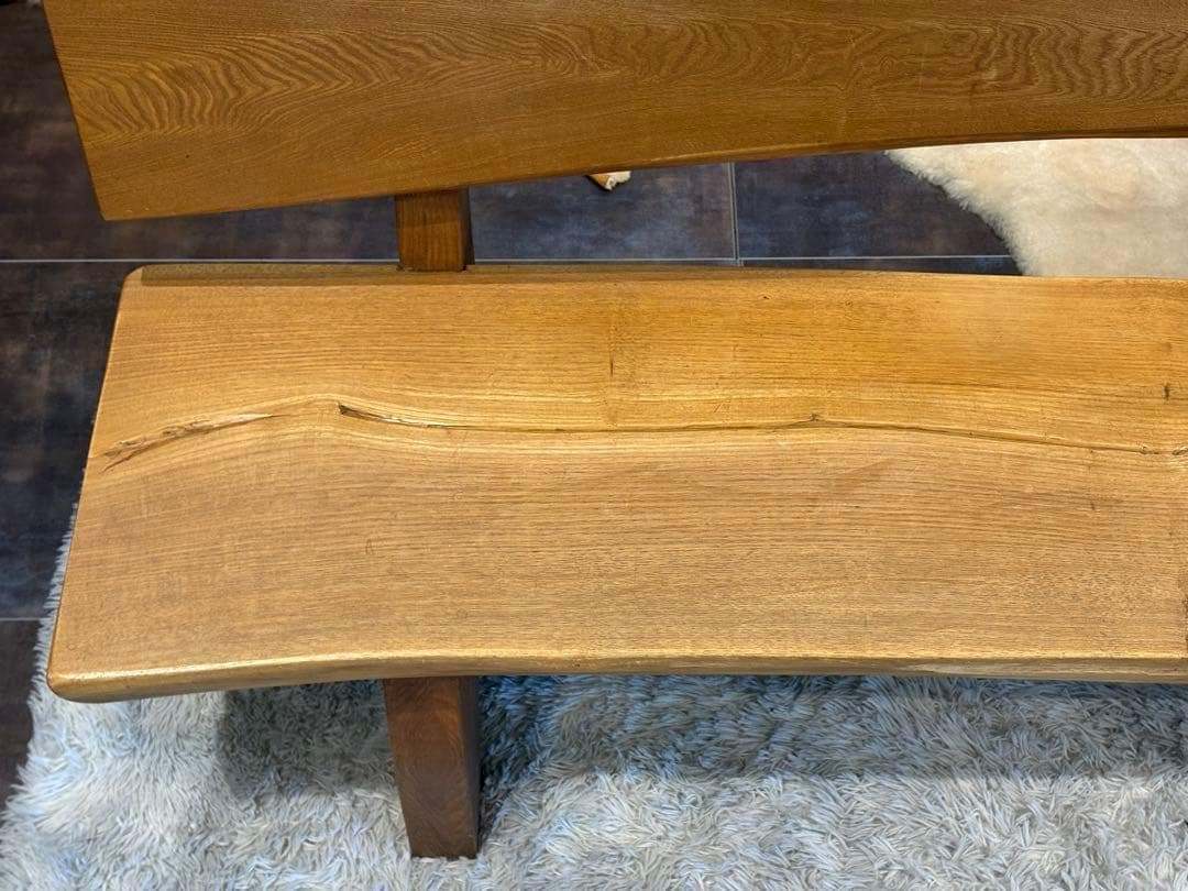 希少　無垢材　ベンチ　アンティーク　ヴィンテージ　和モダン　杉の木　モダン　YZ