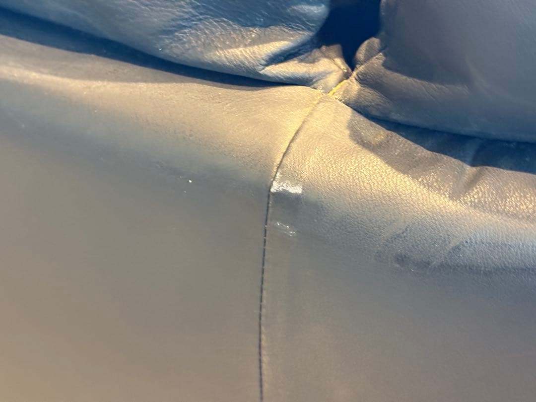 ②カウチソファ　ブラックソファ　2P　モダン　クラシック　シンプル　レザー　IG