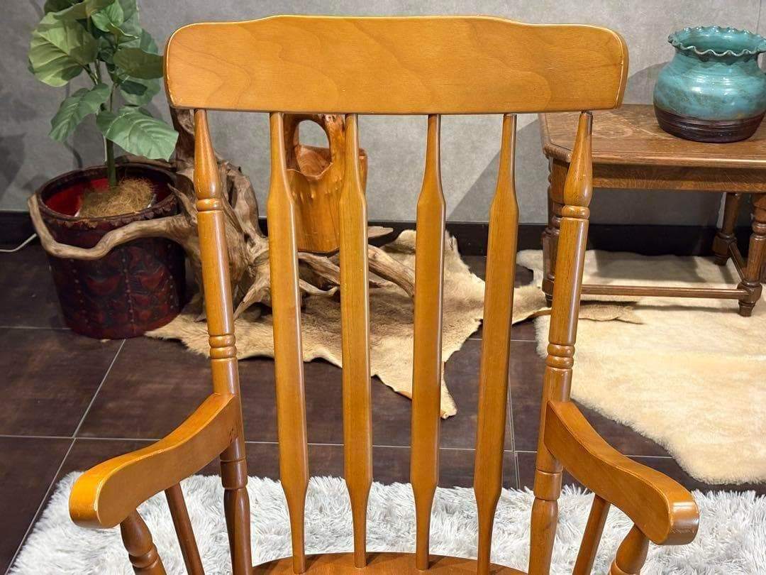 ロッキングチェア　ナチュラル　ヴィンテージ　ビンテージ　レトロ　ゆり椅子