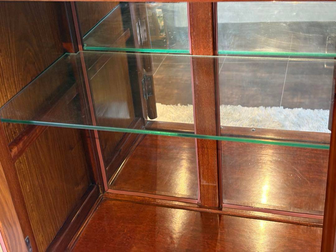 螺鈿家具　螺鈿細工　アンティーク　猫脚　洋風　ヨーロピアン　ショーケース　INZ