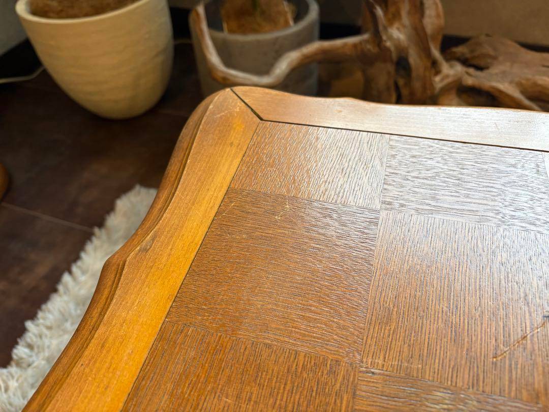 フランスアンティーク　猫脚　ローテーブル　センターテーブル　輸入家具　RZ