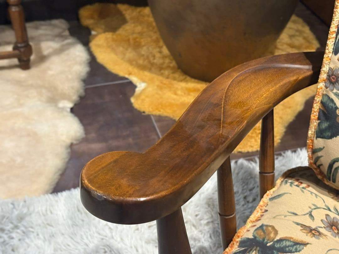 飛騨産業 キツツキマーク ロッキングチェア ダイニングチェア ビンテージ GZ