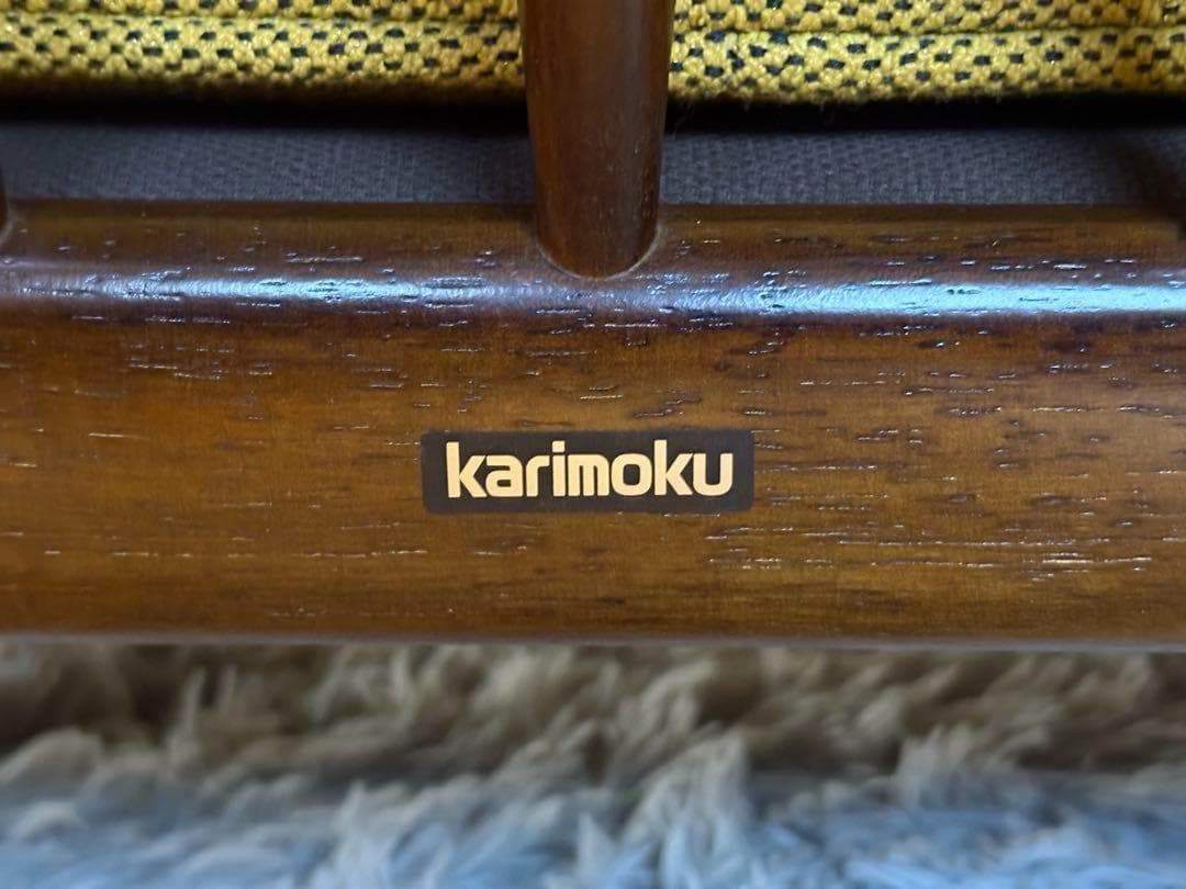 希少　尾州生地　リメイク　カリモク　3人用ソファ　クラシック　コロニアル　SRZ