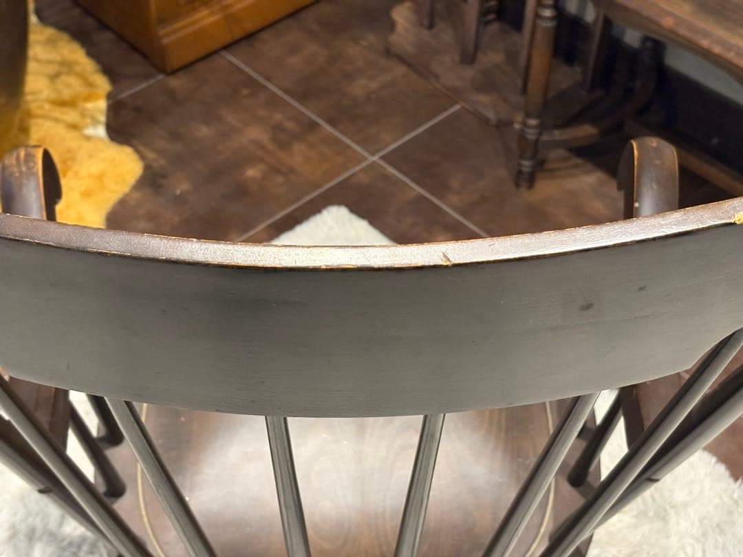 飛騨産業　キツツキマーク　ロッキングチェア　ダイニングチェア　アンティーク　IG