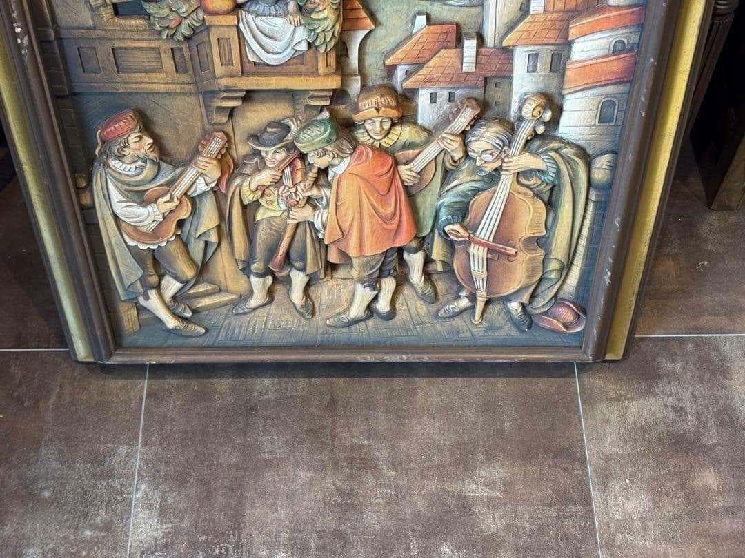 CARL SPITZWEG ANRI 木彫り　レリーフ　シュピッツヴェーグ