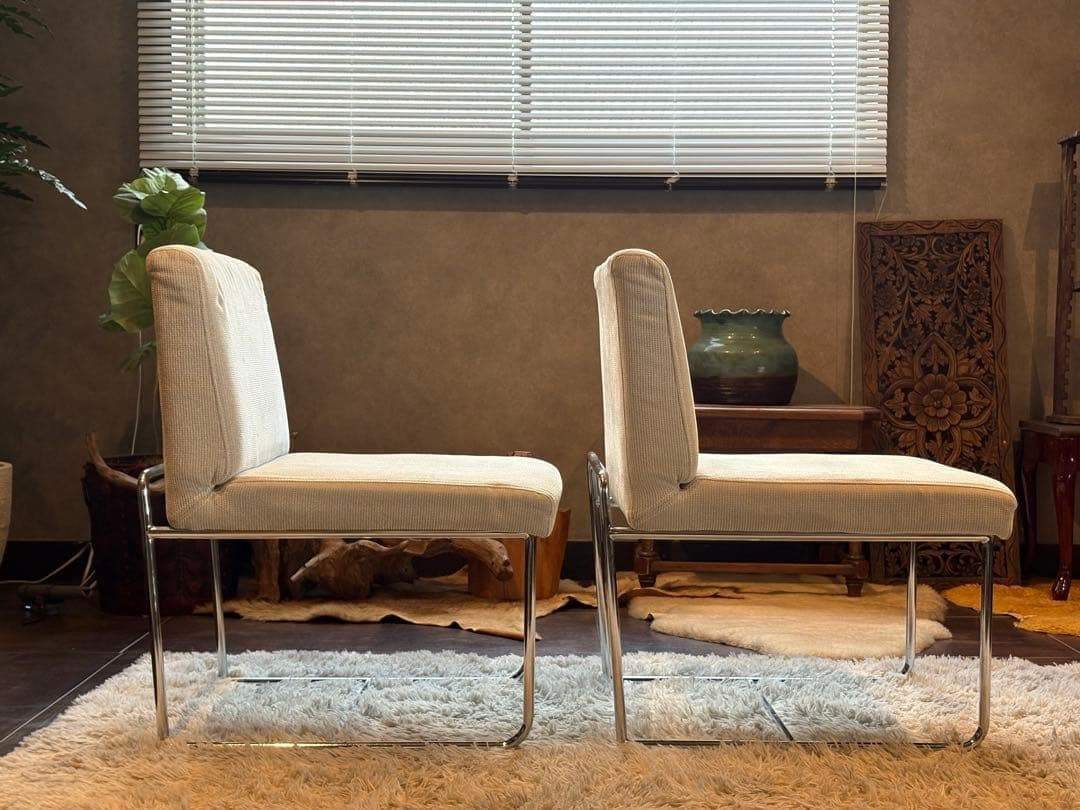 アクタス　ACTUS スチールチェア　ベージュ　ファブリック　シティ　SR