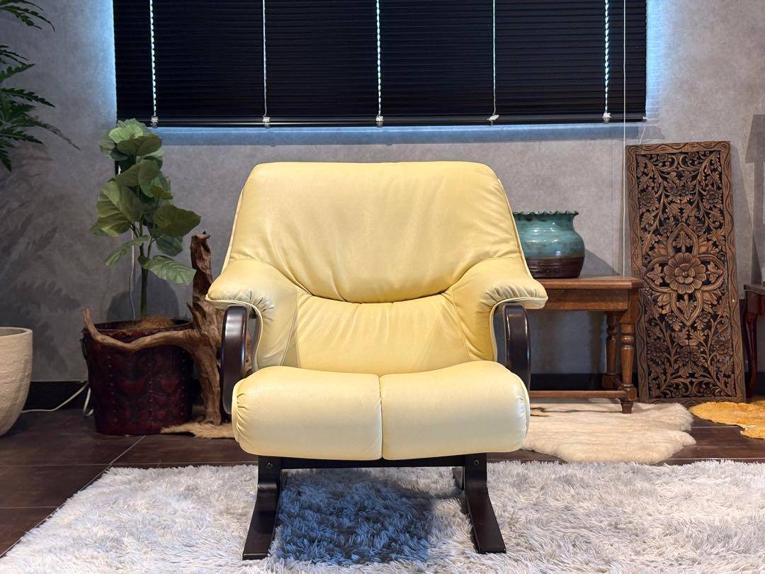 富士ファニチア　FUJI FUNITURE 曲木ソファ　ベージュ　ソファ IN