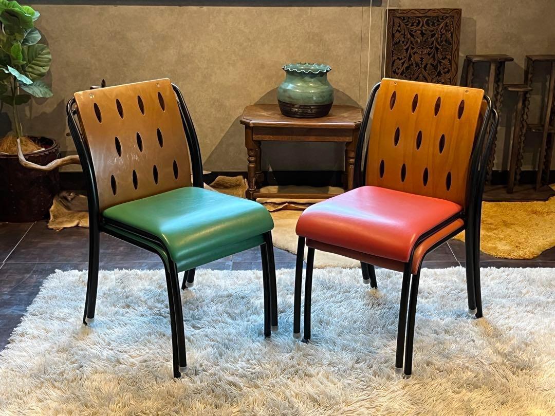 CRES クレス　スタッキングチェア　シティ系　ビンテージ　ポップ　RZ