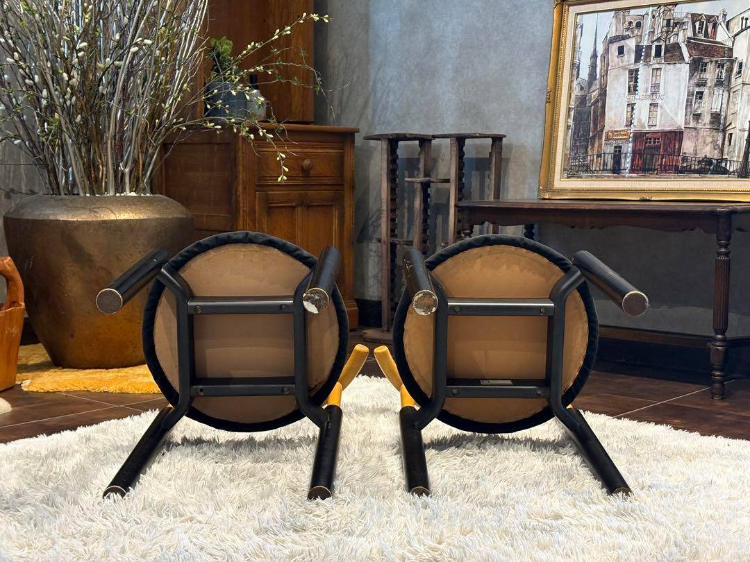 北欧　レトロ　ビンテージチェア　ラウンドチェア　4脚セット　nZ