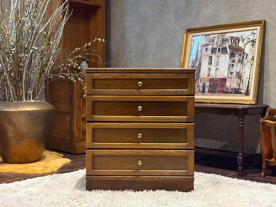 カリモク　karimoku 4段チェスト　サイドボード　ヴィンテージ　GY