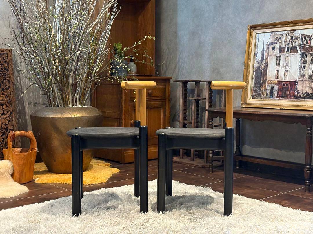 北欧　レトロ　ビンテージチェア　ラウンドチェア　4脚セット　nZ