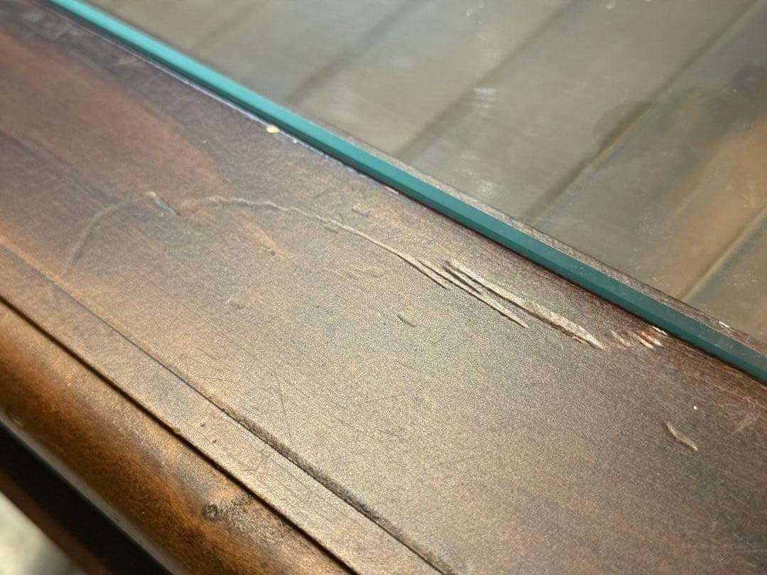 アジアン　クラシック　ヴィンテージ　猫脚　センターテーブル　引き出し付　YZ