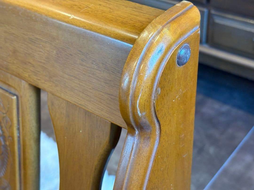 ヴィンテージ　カントリー　ベンチ　ウッドベンチ　収納ベンチ　2人用