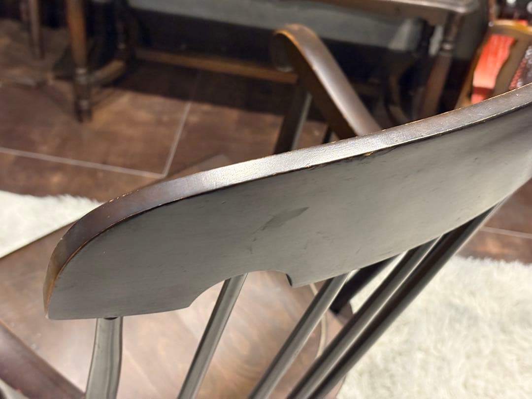 飛騨産業　キツツキマーク　ロッキングチェア　ダイニングチェア　アンティーク　IG