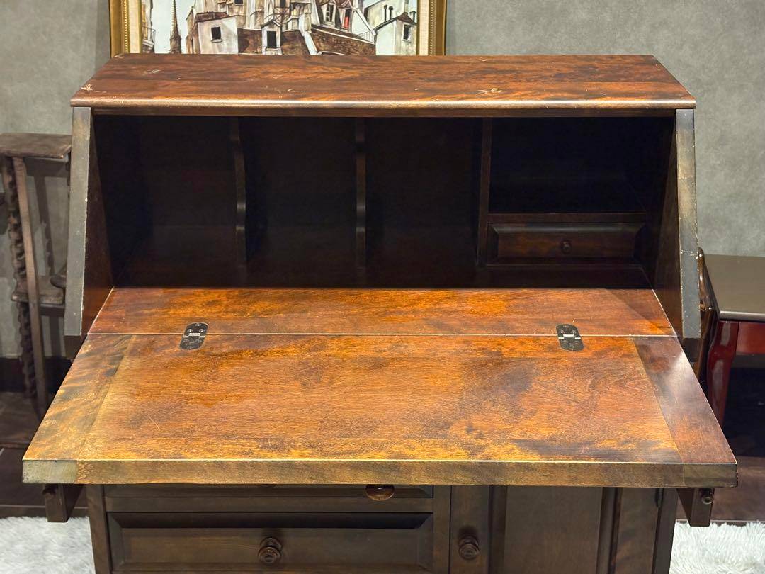 北海道民芸　ライティングビューロー　学習机　作業机　アンティーク　SG