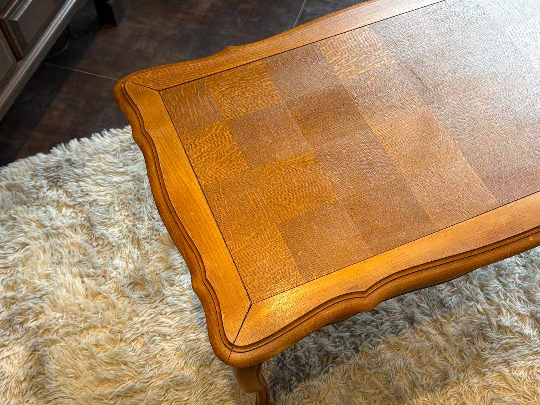 フランスアンティーク　猫脚　ローテーブル　センターテーブル　輸入家具　RZ