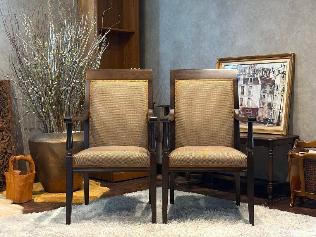 ②ダイニングチェア　アームチェア　アンティーク　ヴィンテージ　ビンテージ　IR