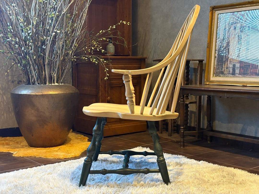US製　フープバックチェア　ウィンザーチェア アンティーク ビンテージ SZ